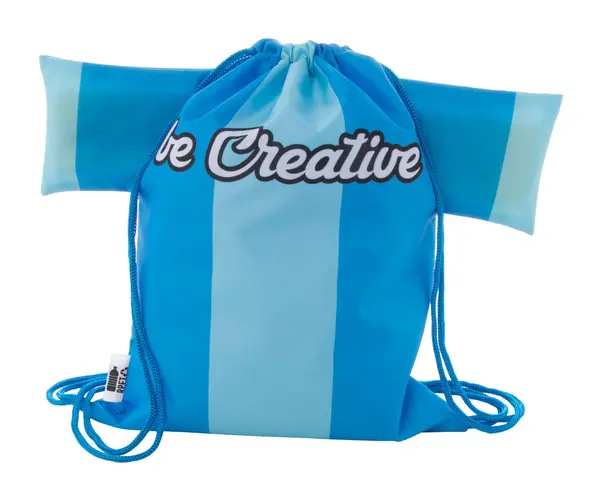 CreaDraw T Kids RPET Rucsac cu șnur, pentru copii, personalizat - albastru