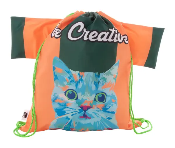 CreaDraw T RPET rucsac cu șnur, personalizat - verde