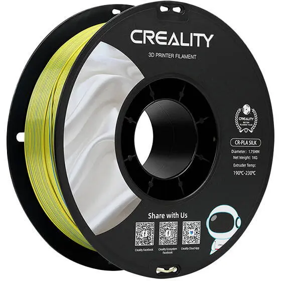 Creality Filament de imprimanta 3D Creality CR-Silk, galben-albastru