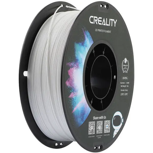 Creality Printer Filament CREALITY CR-PETG WHITE, PETG, Alb