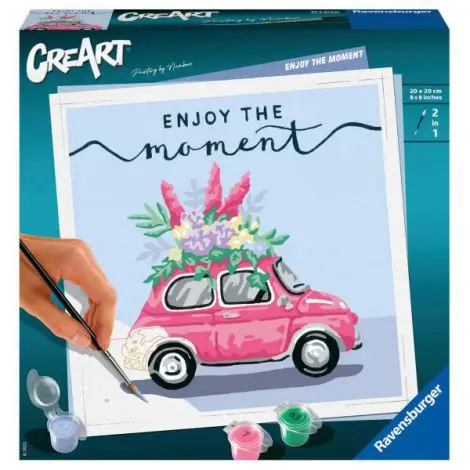 CREART - PICTURA MASINA CU FLORI