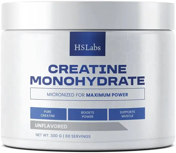 Creatină monohidrat, neîndulcită, 300 g, HS Labs