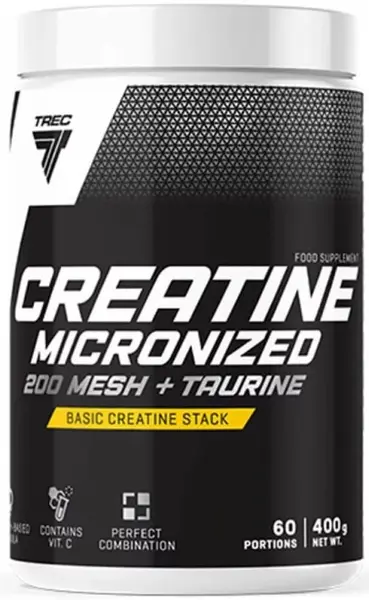 Creatine Micronized 200 Mesh + Taurine, 400 g, Trec Nutrition
