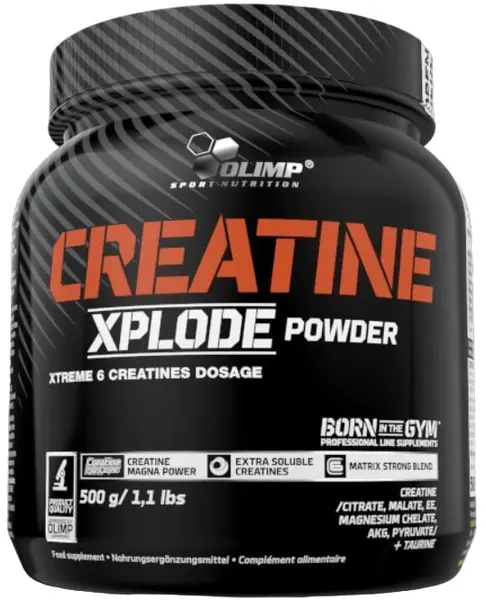 Creatine Xplode, portocală, 500 g, Olimp