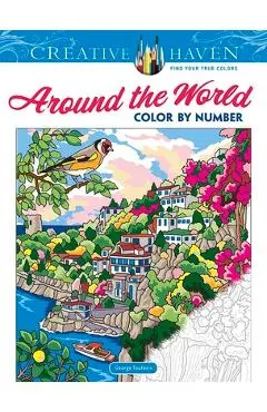 Creative Haven Around the World Color by Number - George Toufexis