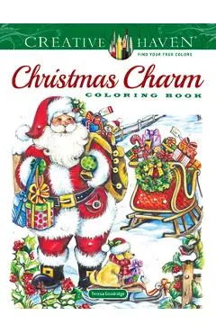 Creative Haven Christmas Charm Coloring Book - Teresa Goodridge