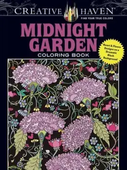 Creative Haven Midnight Garden Coloring Book: Heart & Flower Designs on a Dramatic Black Background, Paperback/Lindsey Boylan