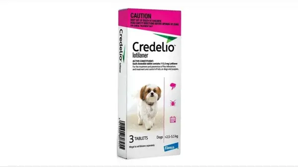 Credelio 112.5mg caini (2.5 - 5.5kg) - 3 tablete