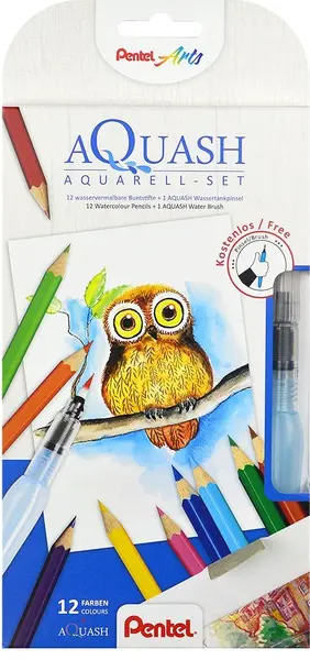 Creioane acuarele Pentel Aquarell CB9-12/FRH-SET1 - 12 culori