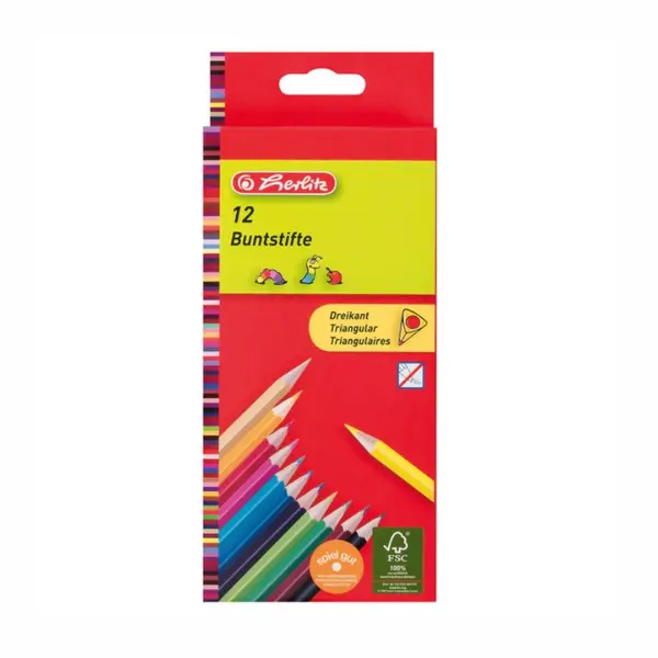Creioane color, 12culori, Herlitz