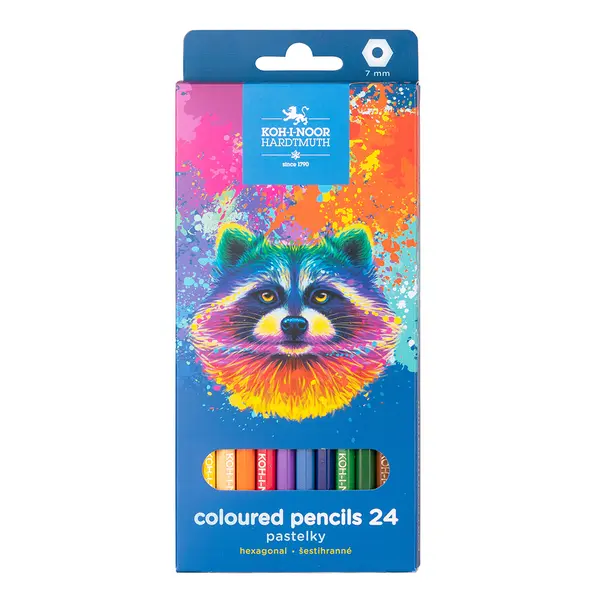 Creioane color, 24culori, Raton, Koh-I-noor