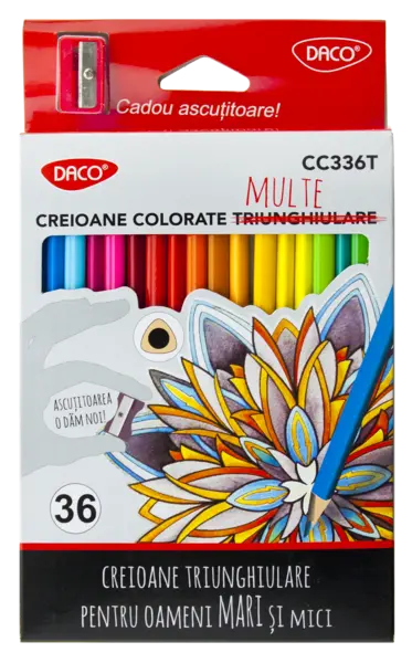 Creioane color, 36culori/set, Daco