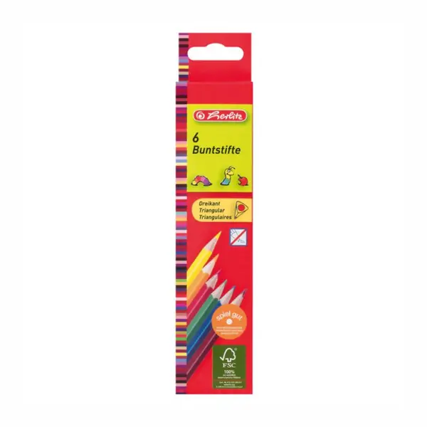 Creioane color, 6culori/set, Herlitz