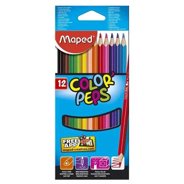 Creioane color Maped 12 cul - engros