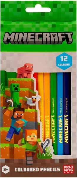 Creioane colorate Astra Minecraft - 12 culori