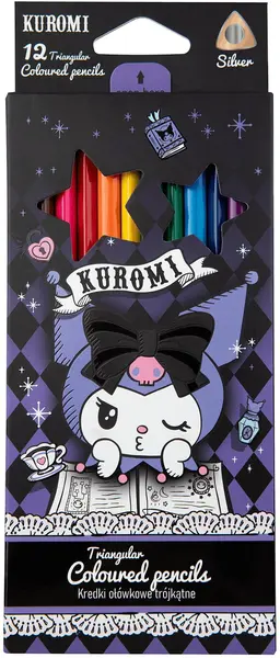 Creioane colorate Cool Pack Kuromi - 12 culori