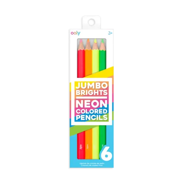 Creioane Colorate Neon Jumbo Brights - set de 6