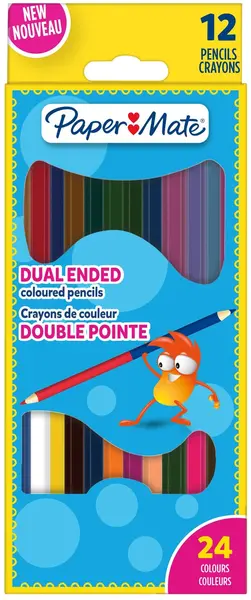 Creioane de colorat Paper Mate Kids - 12 bucăți