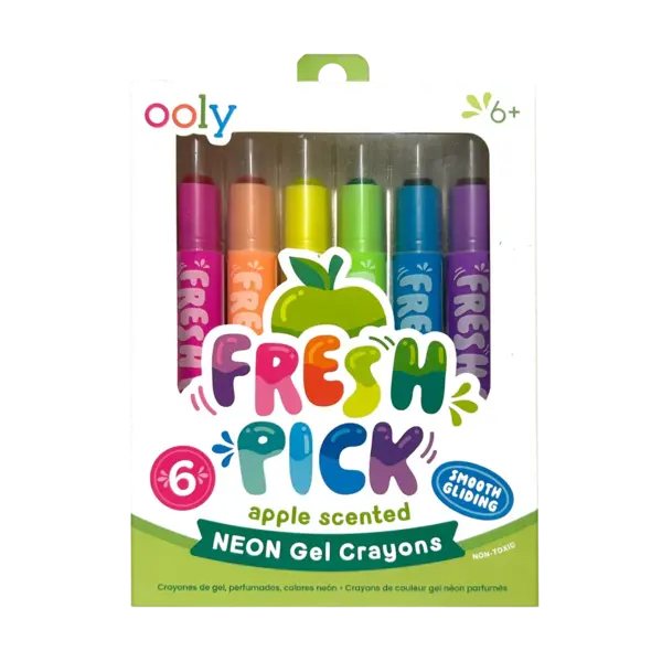 Creioane parfumate Fresh Pick, Apple (Set de 6)