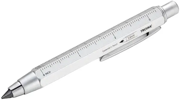 Creion automat Troika Construction - Zimmermann, 5.6 mm, argintiu