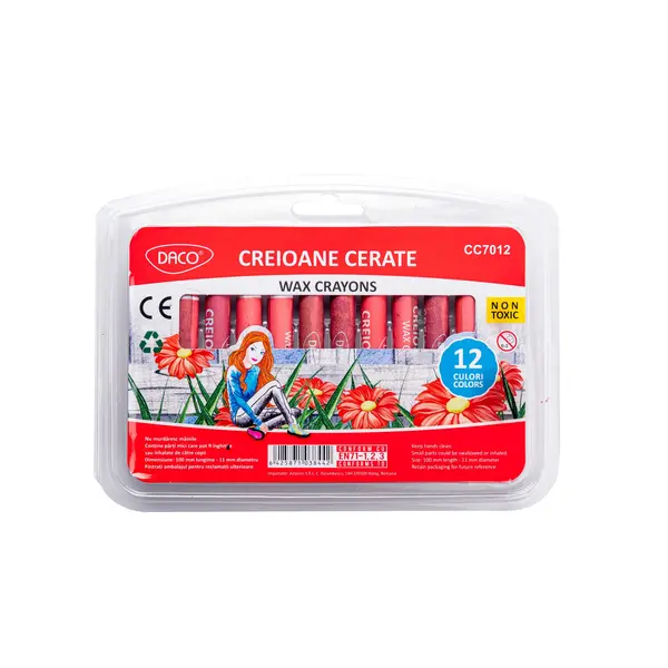 Creion color cerate 12buc/set, Daco