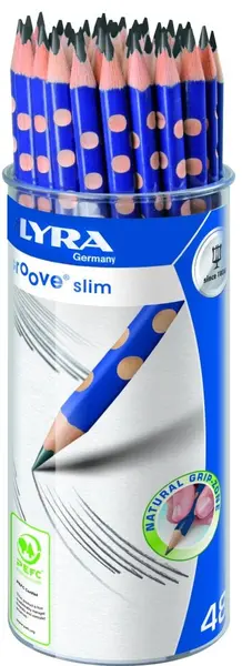 Creion de grafit Lyra - Groove Slim, corp triunghiular, HB
