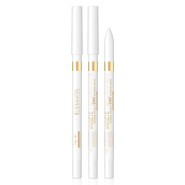Creion de ochi gel Variete 08 White, 1.3g, Eveline Cosmetics