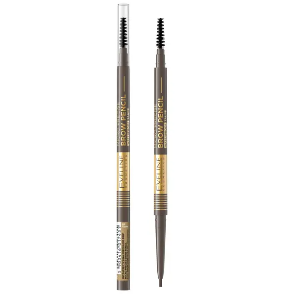 Creion de sprancene Micro Precision 01 Taupe, 0.6g, Eveline Cosmetics