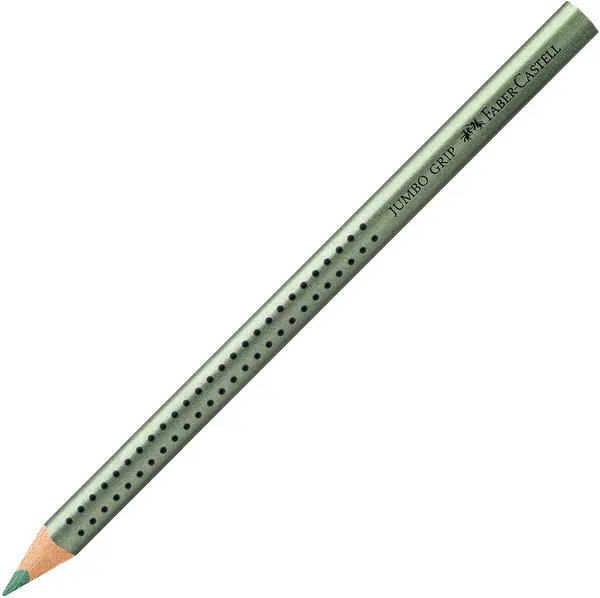 Creion Faber Castell - Jumbo Grip, metalic, verde