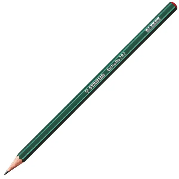 Creion grafit Stabilo Othello – 2B, corp verde