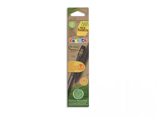 Creion HB Carioca EcoFamily 6 bucati set