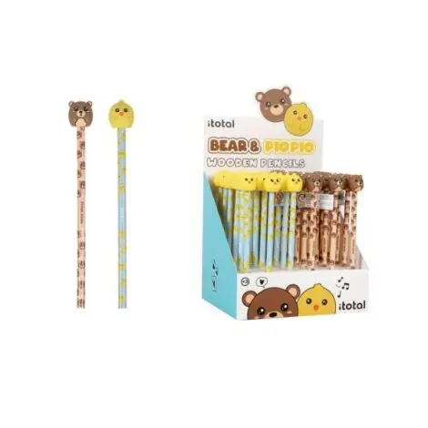 Creion HB, din lemn, design animale
