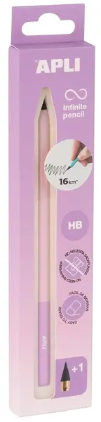 Creion infinit Apli Nordik - Cu vârf de rezervă și capac, violet