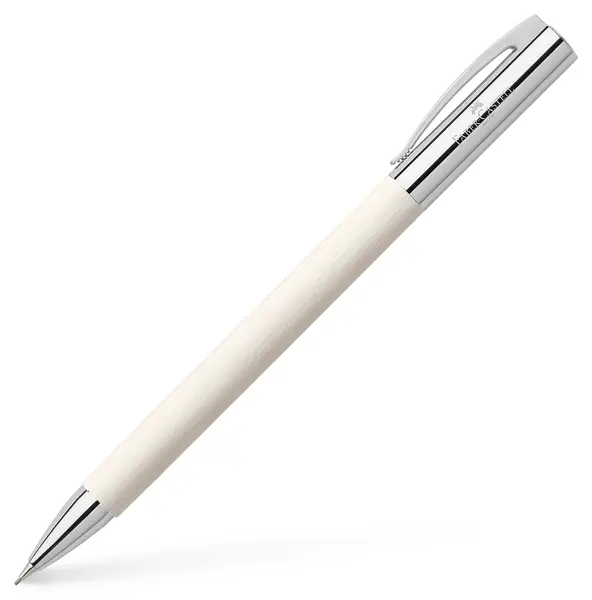 Creion mecanic Faber-Castell Ambition - Cinematic White, 0.5 mm