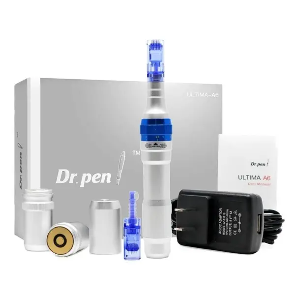 Creion Micro-Ace, Dermapen, Dr. Pen, A6, pentru Electroporare, Wireless, 2x Rezerve 12 ace, Adancime 0.25 - 3.00 mm, 5 viteze