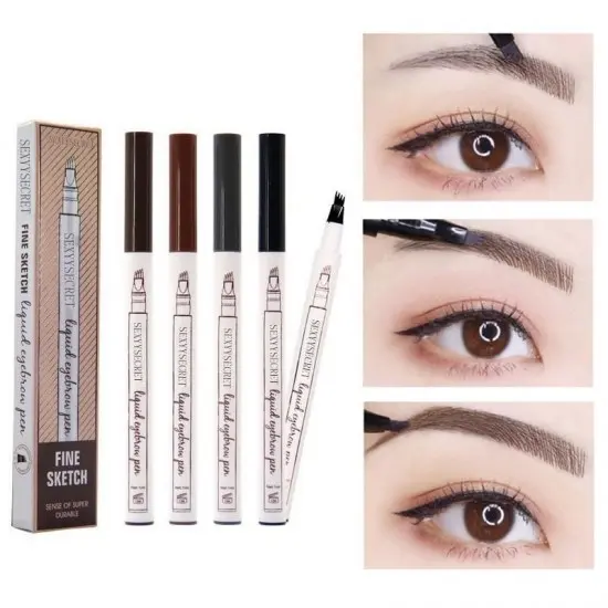 Creion sprancene cu efect de tatuaj tip microblading