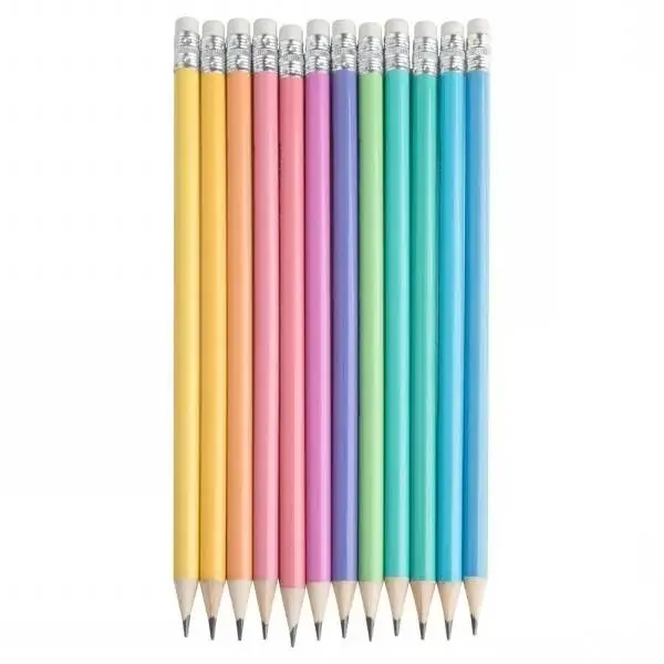 Creion Strigo HB Pastel cu guma de E ters , culori diverse