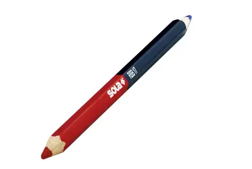 Creion tamplarie dublu Sola RBB 17, 17cm (Rosu/Albastru)
