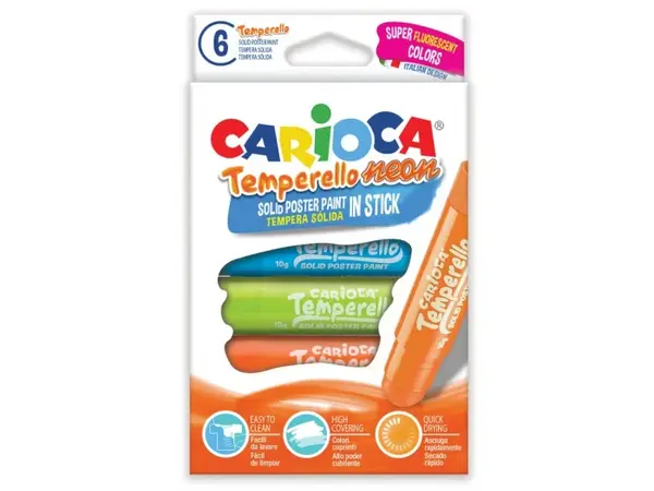 Creion-tempera Temperello Neon 6 set