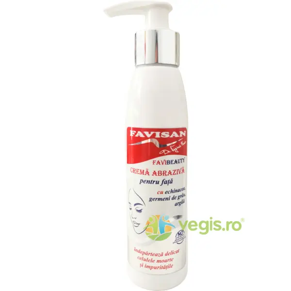 Crema Abraziva pentru Fata cu Echinacea pentru Toate Tipurile de Ten FaviBeauty 100ml