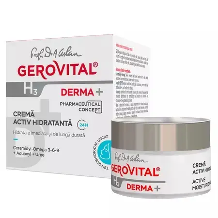 Crema activ hidratanta Gerovital H3 Derma+ – 50 ml