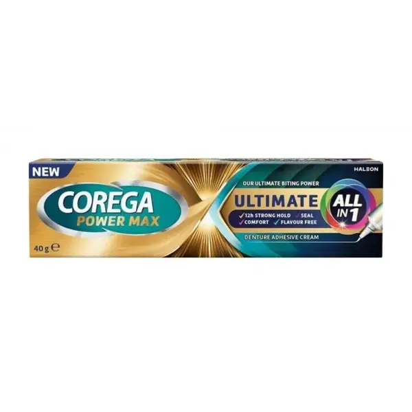 Crema Adeziva pentru Proteza Dentara, Corega Power Max Ultimate, 40 g