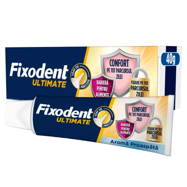 Crema adeziva pentru proteza dentara Ultimate Fresh, 40g, Fixodent