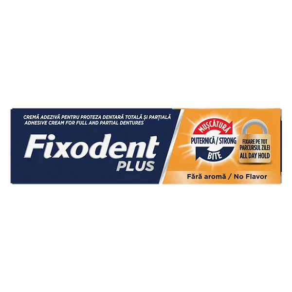 Crema adeziva pentru proteza Muscatura Puternica Fixodent | 40 g