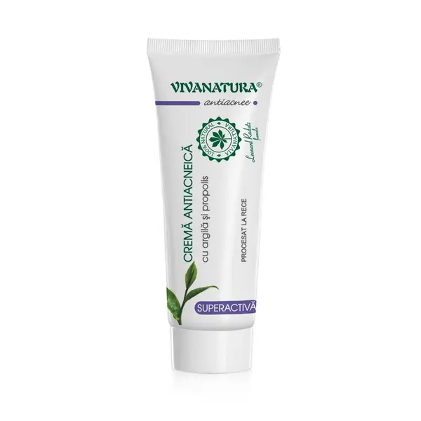 Crema Antiacneica SUPERACTIVA cu argila si propolis 20 ml - Leonard Radutz Formula - VivaNatura