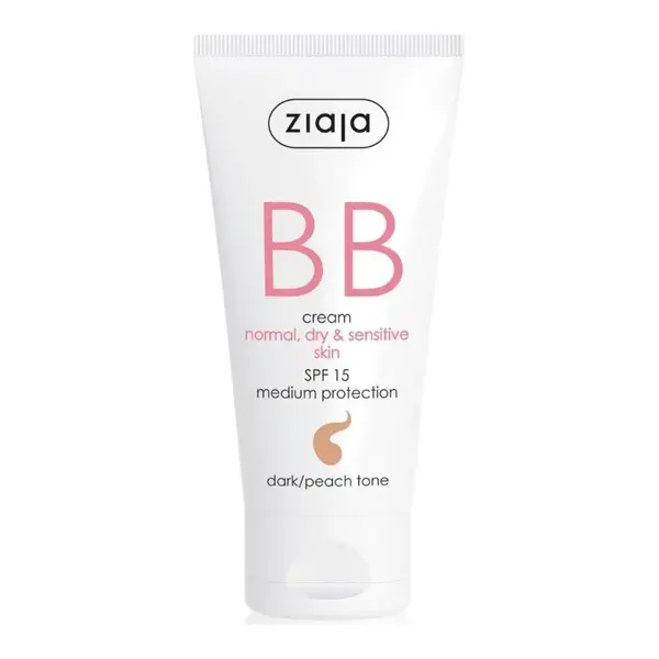 Crema BB cu SPF 15 nuanta dark pentru ten normal uscat, 50 ml, Ziaja