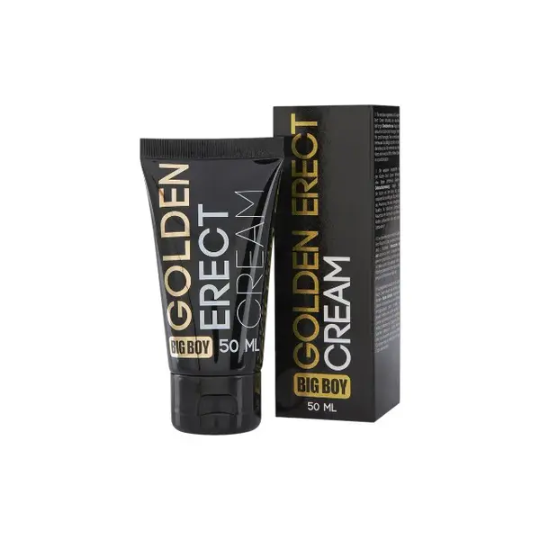 Cremă BIG BOY Golden Erect, susține erecțiile ferme și de durată, cu Ginkgo Biloba, ulei de Jojoba și extract de arnică, 50 ml