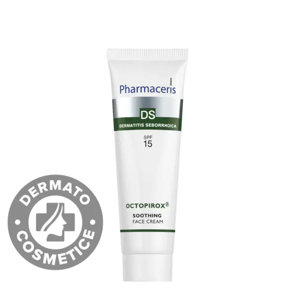Crema calmanta pentru fata cu SPF15 Octoprirox® DS, 30ml, Pharmaceris