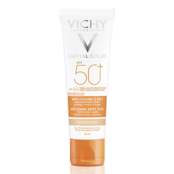 Crema colorata anti-pete SPF 50+ Capital Soleil, 50 ml, Vichy