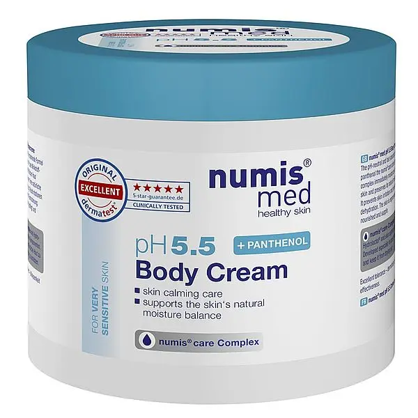 Crema corp cu panthenol pH 5.5, Numismed | 400 ml